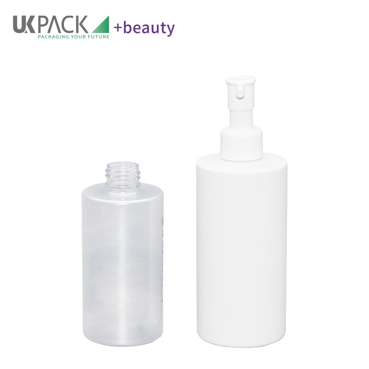 200ml 300ml Makeup Cleansing Oil Pump Bottle Flat Shoulder Cosmetic Remover Bottle