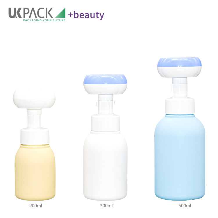 Plastic Empty Flower Shaped Foam Soap Pump Bottle 200ml 300ml 500ml Liquid