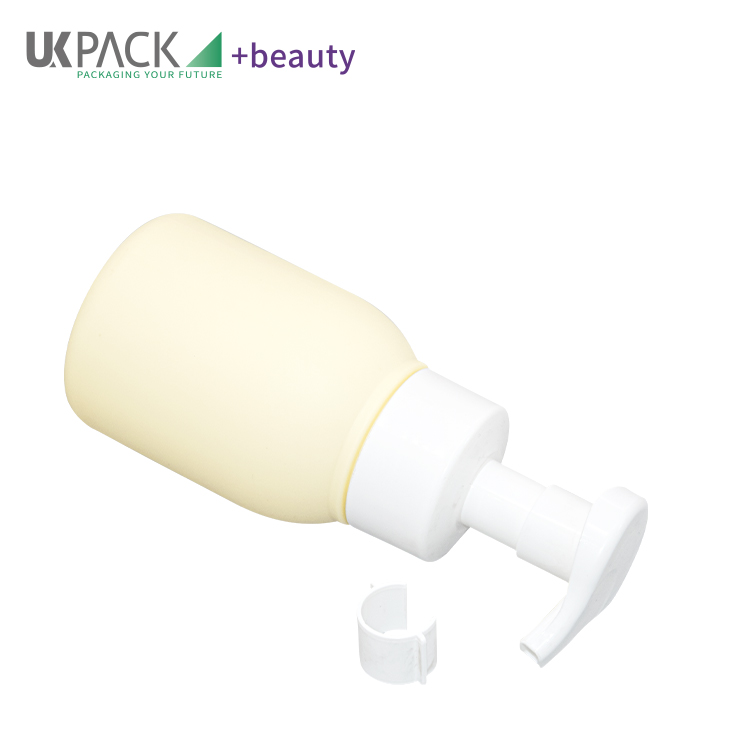 Yellow Hdpe Pp Foam Pump Bottle Baby Soap Washing Cosmetic Packaging Container 200ml