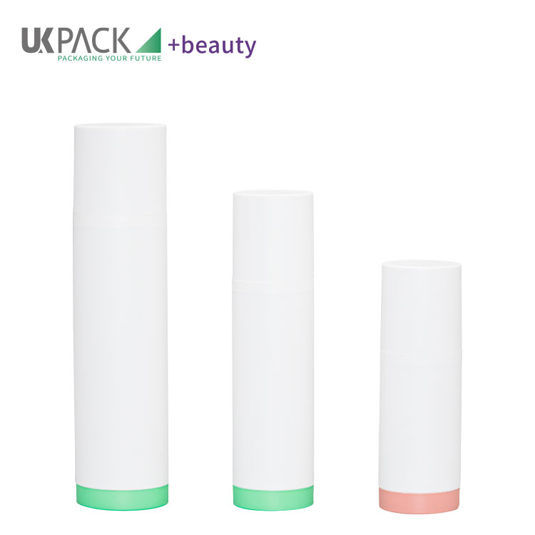30ml 50ml 100ml Airless Cosmetic Bottles Refillable Lotion Cream Round Shape Vacuum