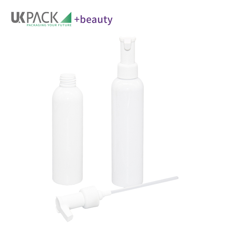 Round Shoulder PET Makeup Remover Bottle Cleansing Oil Packaging 180ml 200ml 300ml