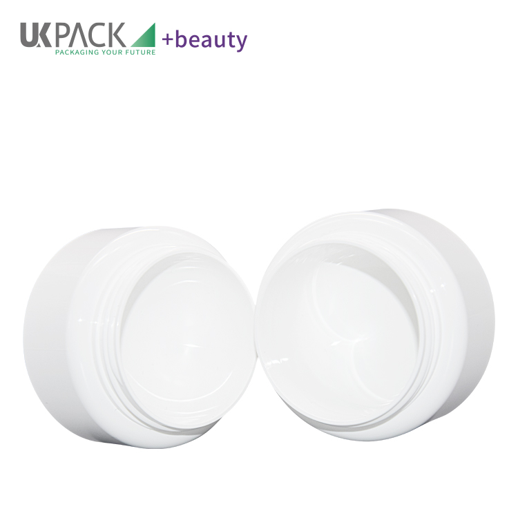 PP Double Layer Round Cream Jar Skincare Cosmetic Packaging 50g 100g