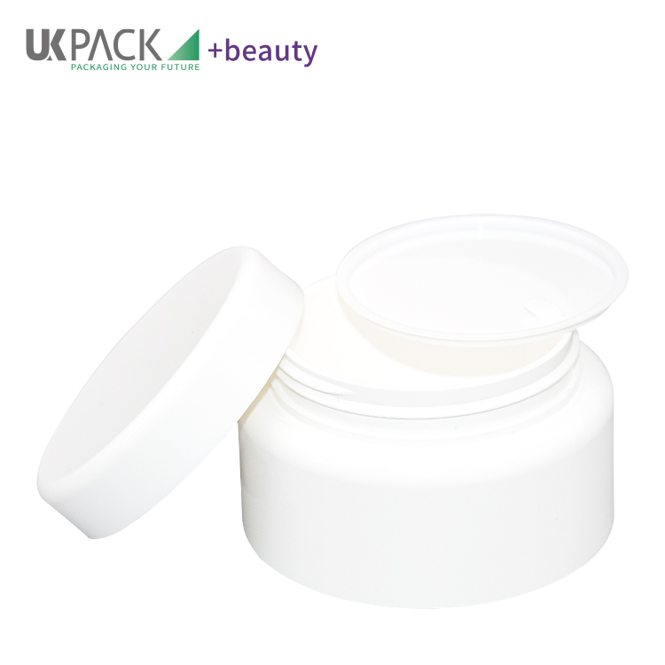 PP Double Layer Round Cream Jar Skincare Cosmetic Packaging 50g 100g