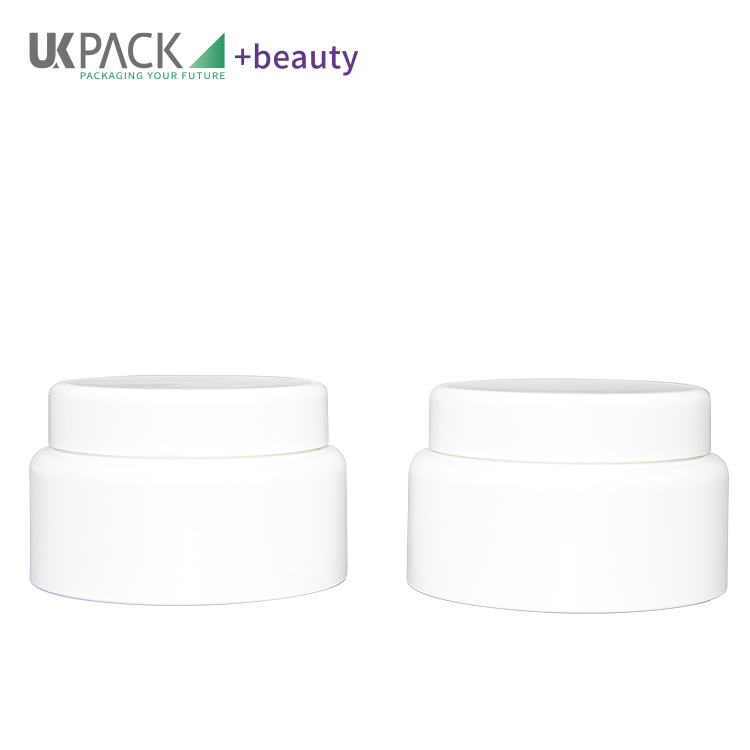 PP Double Layer Round Cream Jar Skincare Cosmetic Packaging 50g 100g