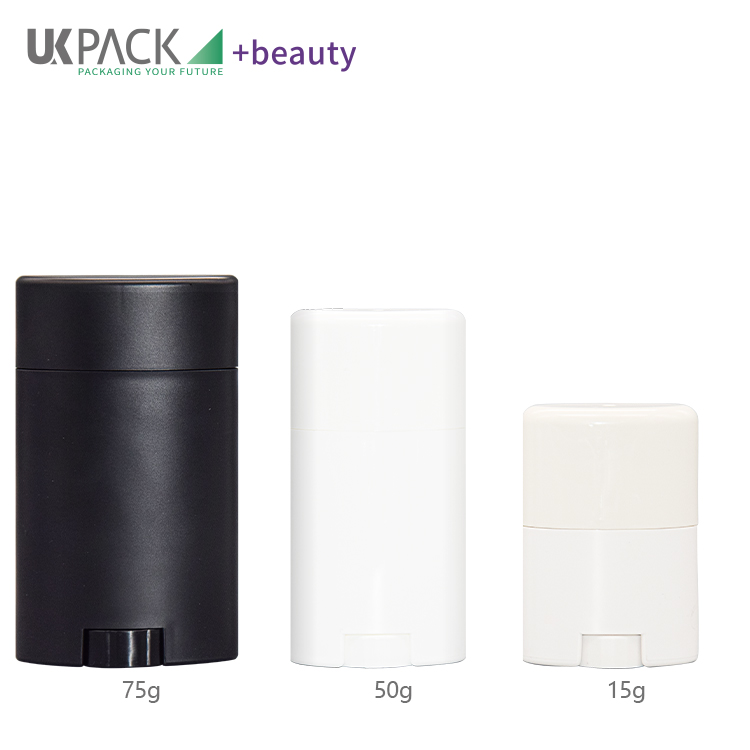 Oval Deo Stick Packaging Empty Container PP Eco Friendly 15g 50g 75g Economic