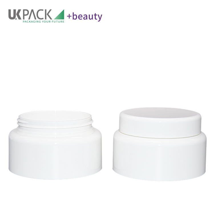 PP Double Layer Round Cream Jar Skincare Cosmetic Packaging 50g 100g