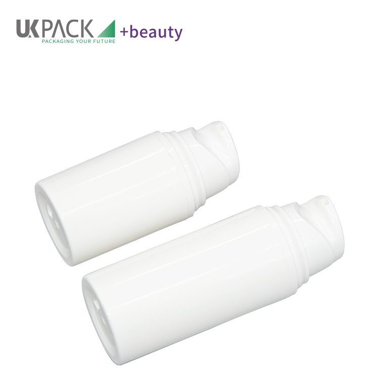 UKA66 Recycle PP Large Mouth Airless Pump Head 15ml 30ml 50ml Vacuum Bottle For Lotion Packaging