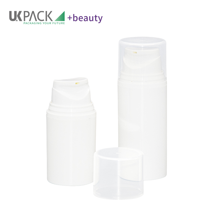 UKA66 Recycle PP Large Mouth Airless Pump Head 15ml 30ml 50ml Vacuum Bottle For Lotion Packaging