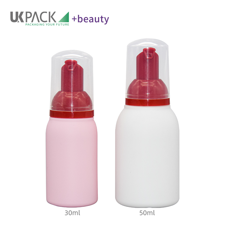 Hpde Hand Wash Od 33mm Foam Pump Bottle Cosmetic 50ml 100ml