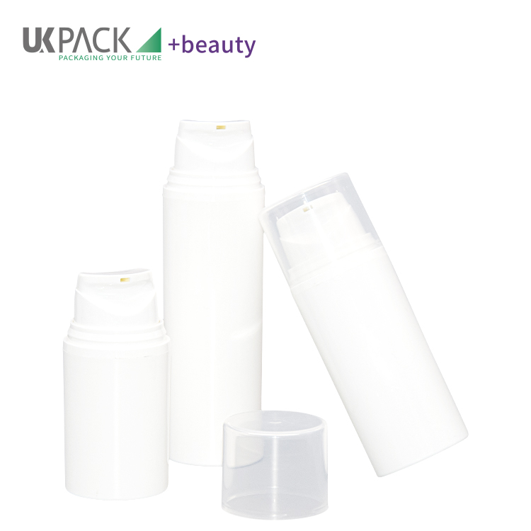 UKA66 Recycle PP Large Mouth Airless Pump Head 15ml 30ml 50ml Vacuum Bottle For Lotion Packaging