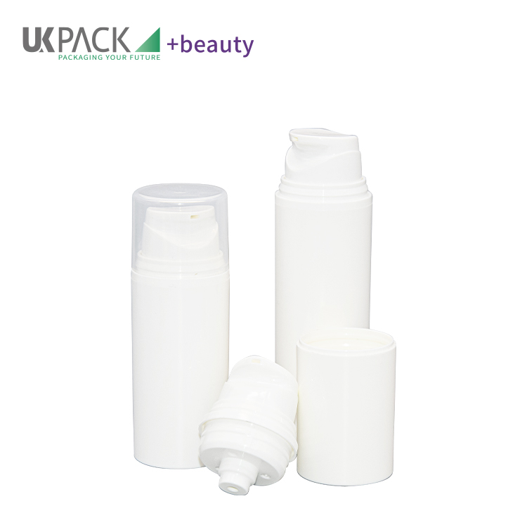 UKA66 Recycle PP Large Mouth Airless Pump Head 15ml 30ml 50ml Vacuum Bottle For Lotion Packaging