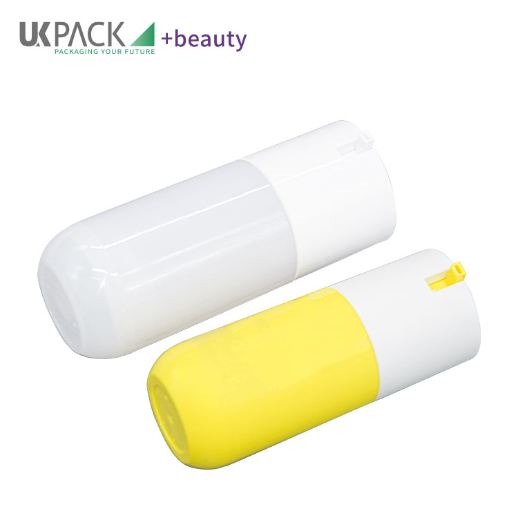 Custom 30ml 50ml PETG Sunscreen Lotion Airless Bottle Cosmetic Skincare Packaging Container