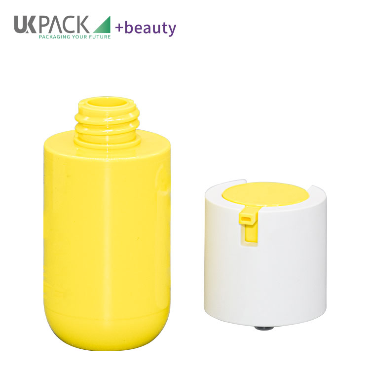 Custom 30ml 50ml PETG Sunscreen Lotion Airless Bottle Cosmetic Skincare Packaging Container