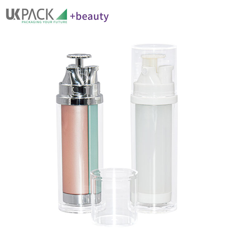 3 In 1 Multifunctional Acrylic Lotion / Spray Pump Bottle Skincare Cosmetic Packaging 15ml