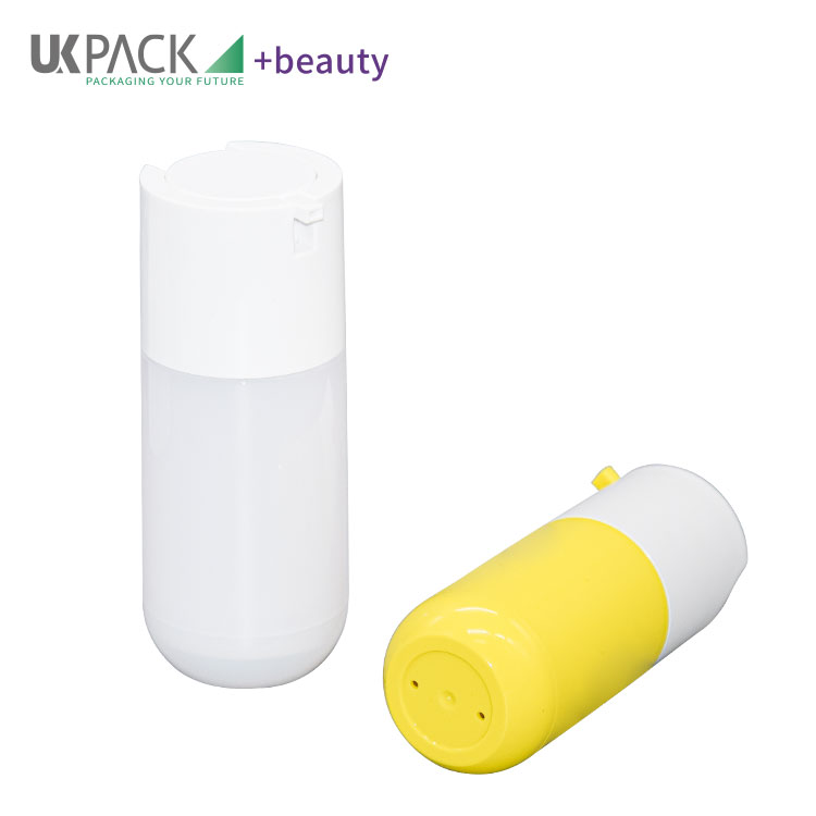 Custom 30ml 50ml PETG Sunscreen Lotion Airless Bottle Cosmetic Skincare Packaging Container