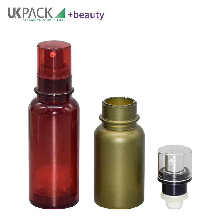 Single Layer AS Airless Cosmetic Bottles With Pump Cap 30ml 50ml
