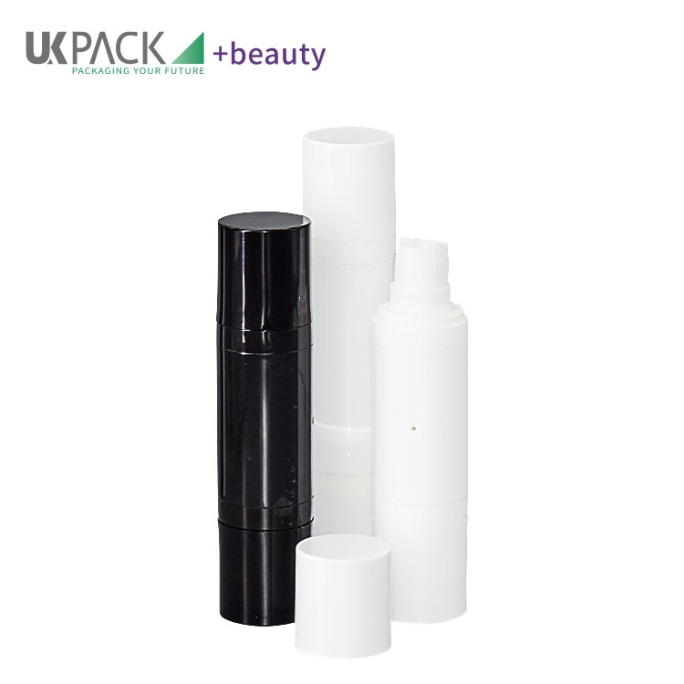 Round Shape PP Airless Bottle Double Ended 15ml 20ml