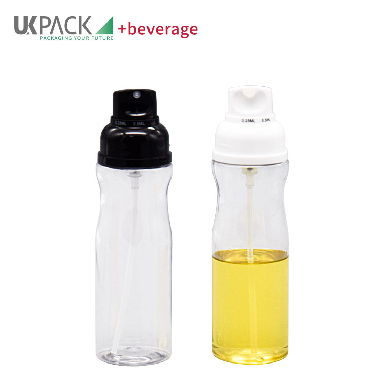 Food Grade PET Oil Spray Bottle Dispenser For BBQ Salad Baking 250ml