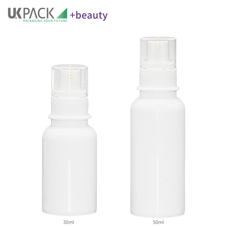 Single Layer AS Airless Cosmetic Bottles With Pump Cap 30ml 50ml