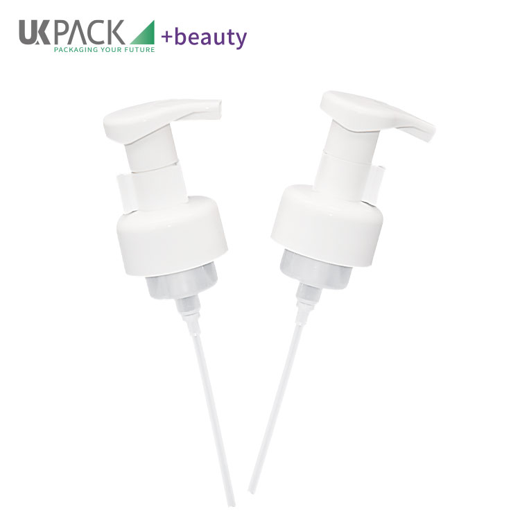 43mm Neck Size Foaming Dispenser Pump White Color All Plastic Without Metal