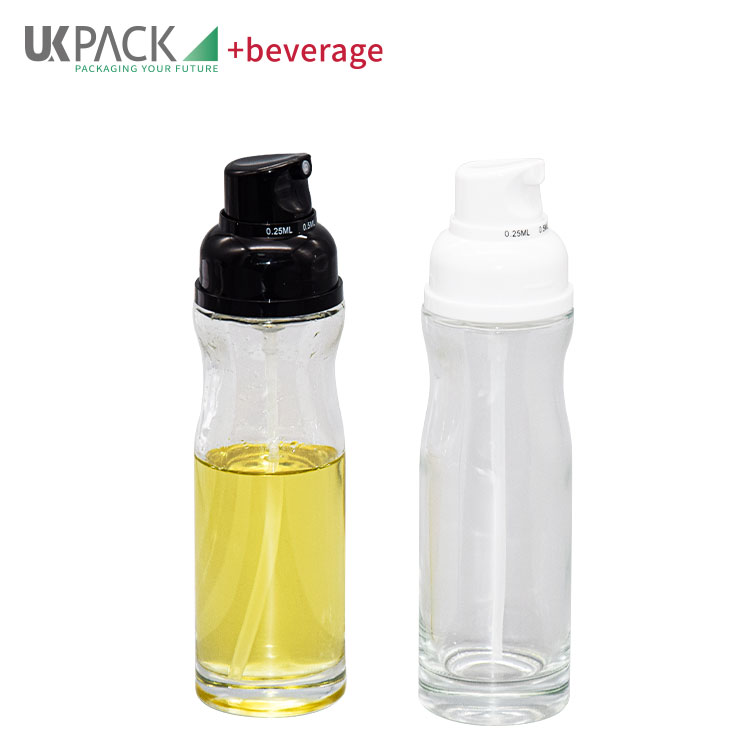 Refillable Food Grade Oil Sprayer Bottle 200ml Glass Mister Bottle For Cooking