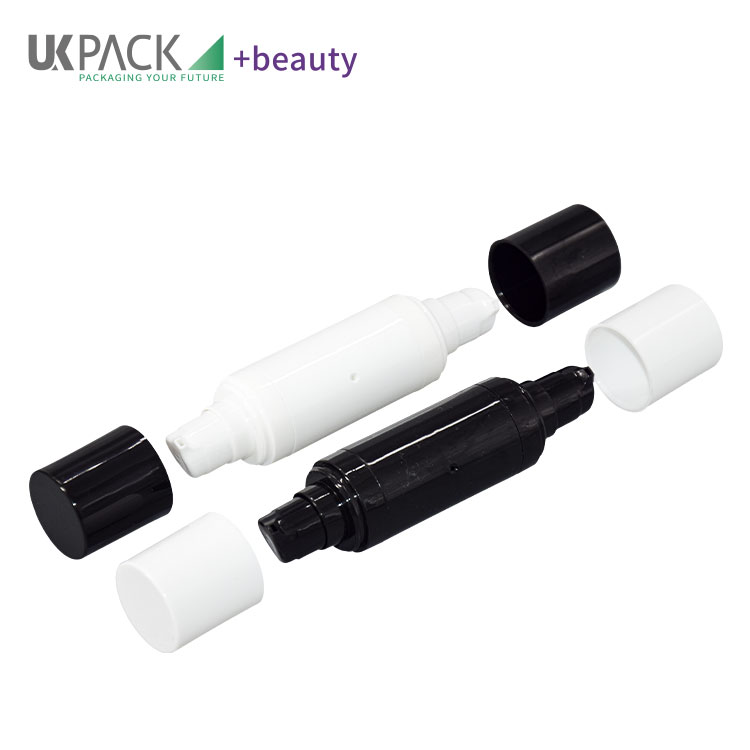 Round Shape PP Airless Bottle Double Ended 15ml 20ml