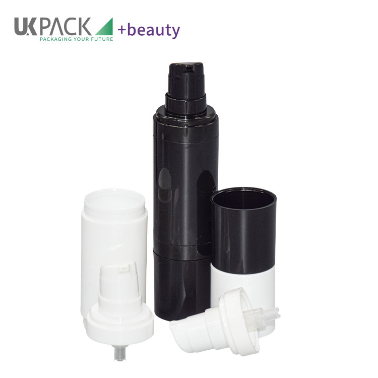 Round Shape PP Airless Bottle Double Ended 15ml 20ml
