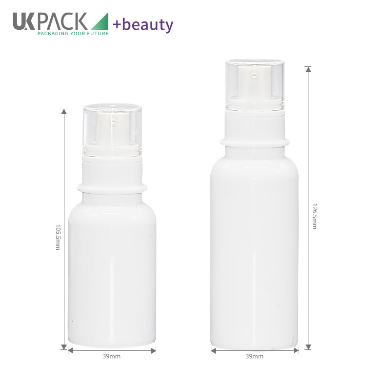 Single Layer AS Airless Cosmetic Bottles With Pump Cap 30ml 50ml