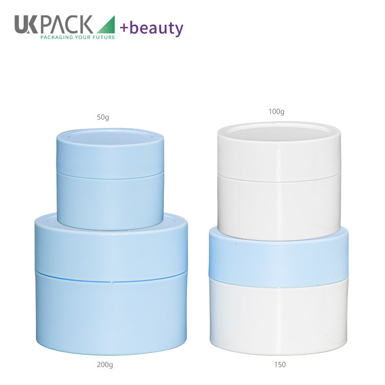 50g/100g/150g/200g Customized Color and Customized Logo Double Layer Skin care packaging Cream Jar UKC52