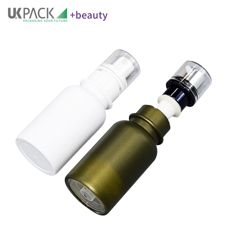 Single Layer AS Airless Cosmetic Bottles With Pump Cap 30ml 50ml