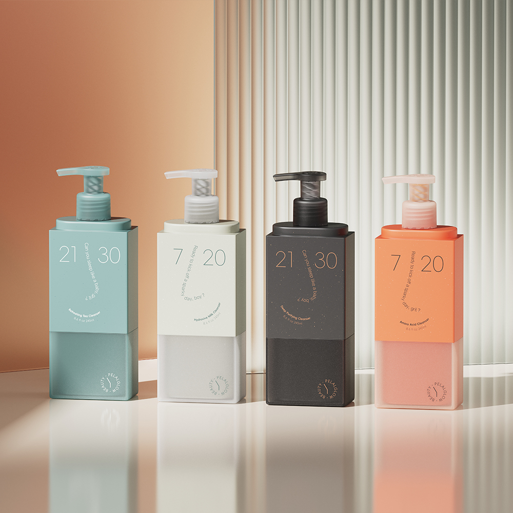 PP  Cleanser Bottle 250ml With PP Mono Lotion Pump UKL250509