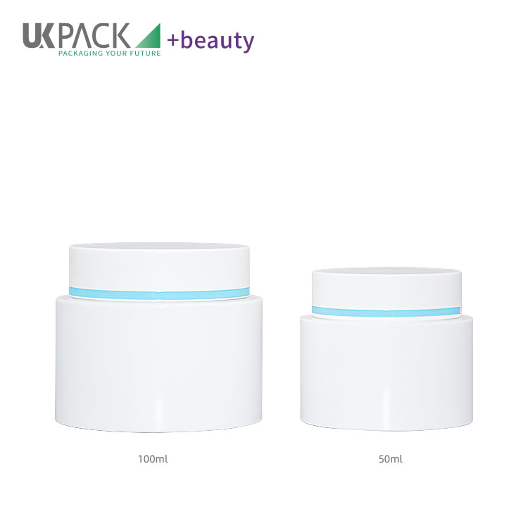 50g/100g Customized Color And Logo Double Wall PP Cosmetic Jar Skin Care Packaging UKC46