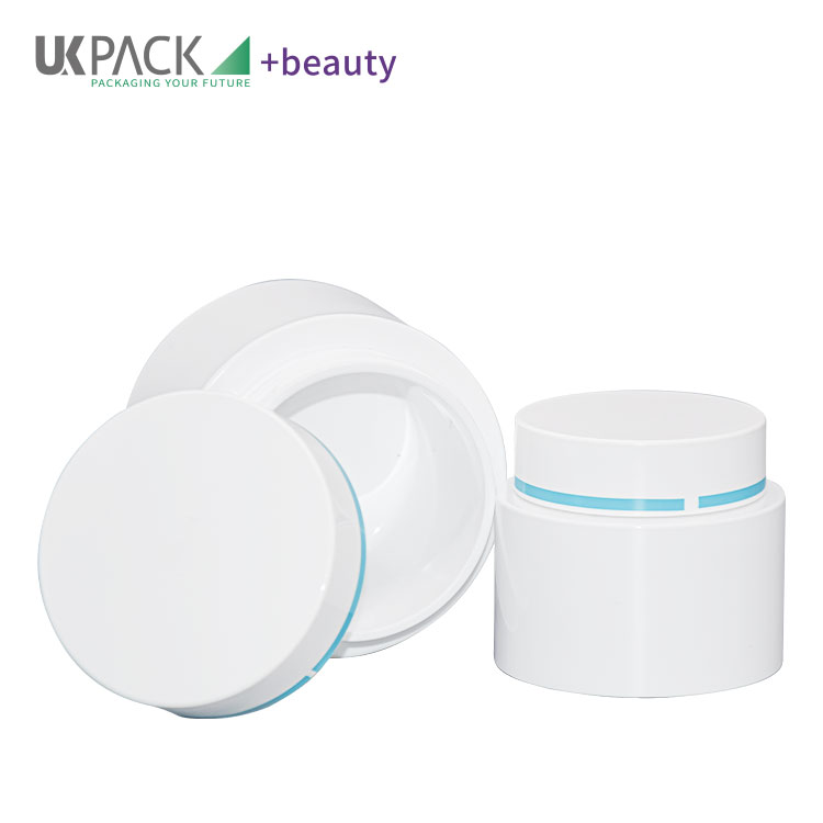 50g/100g Customized Color And Logo Double Wall PP Cosmetic Jar Skin Care Packaging UKC46
