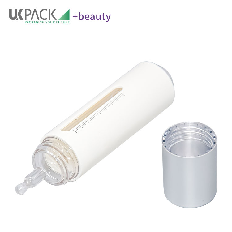 Empty CBD Cosmetic Pump Bottle 15ml With Plastic Push Button