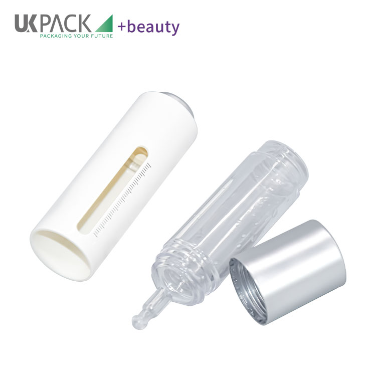 Empty CBD Cosmetic Pump Bottle 15ml With Plastic Push Button
