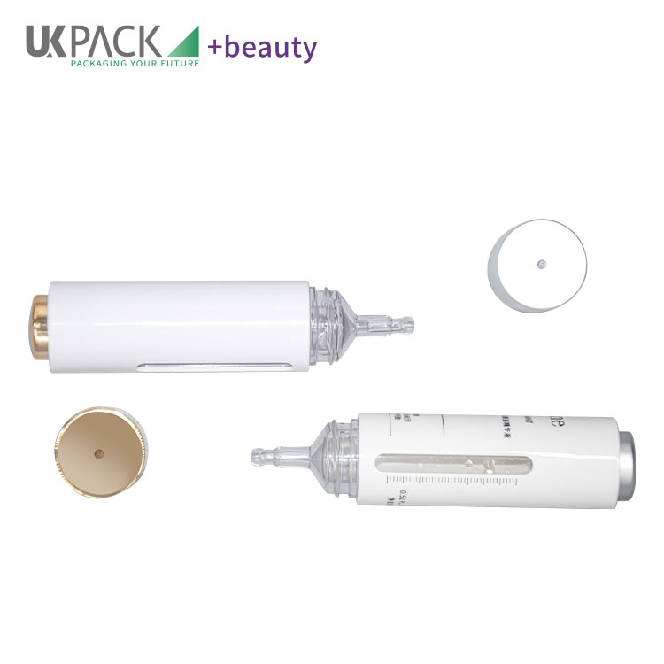 Empty CBD Cosmetic Pump Bottle 15ml With Plastic Push Button