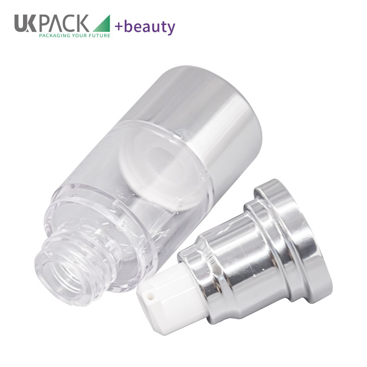 Sliver 15ml 30ml 50ml 80ml 100ml 120ml Lotion / Cream Airless Bottle Personal Care Cosmetic Packaging Conatiner UKA31