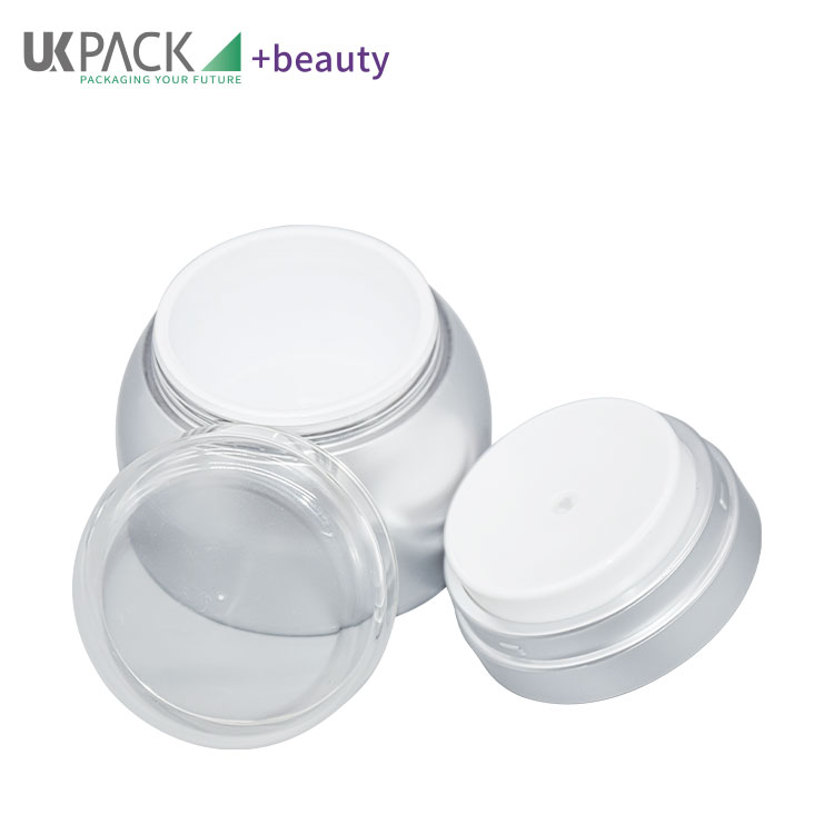 30g/50g Customized Color and Customized  Logo Acrylic Airless Jar Skincare Cosmetic Jar Skin care packaging UKC44