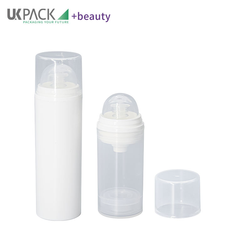 All Plastic Airless Pump Bottles Personal Care Lotion Cream Cosmetic Packaging 15ml 30ml 50ml