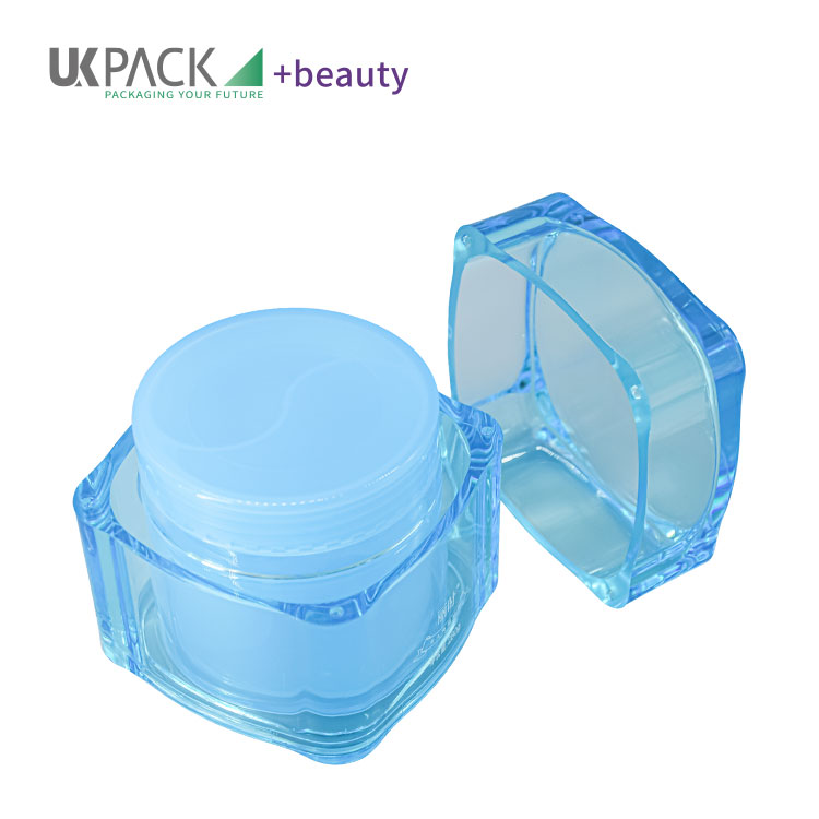 Acrylic Dual Container Cosmetic Cream Jars For Skincare 280g UKC43