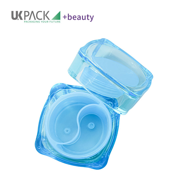 Acrylic Dual Container Cosmetic Cream Jars For Skincare 280g UKC43