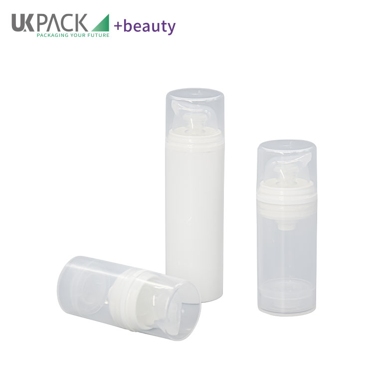 All Plastic Airless Pump Bottles Personal Care Lotion Cream Cosmetic Packaging 15ml 30ml 50ml