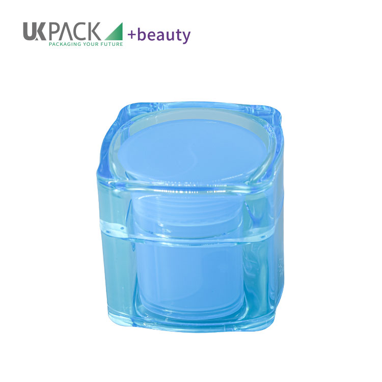 Acrylic Dual Container Cosmetic Cream Jars For Skincare 280g UKC43
