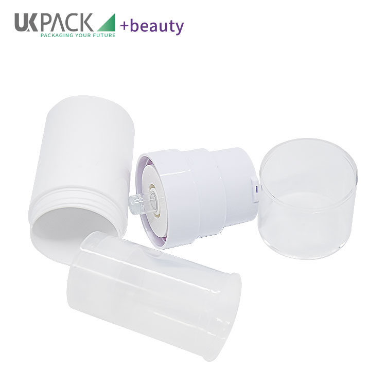 Replaceable PCR PP Vacuum Airless Bottle Baby Sunscreen Cosmetic Packaging 30ml 50ml