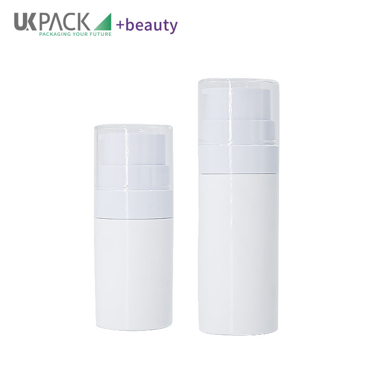 Replaceable PCR PP Vacuum Airless Bottle Baby Sunscreen Cosmetic Packaging 30ml 50ml
