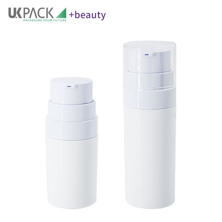 Replaceable PCR PP Vacuum Airless Bottle Baby Sunscreen Cosmetic Packaging 30ml 50ml