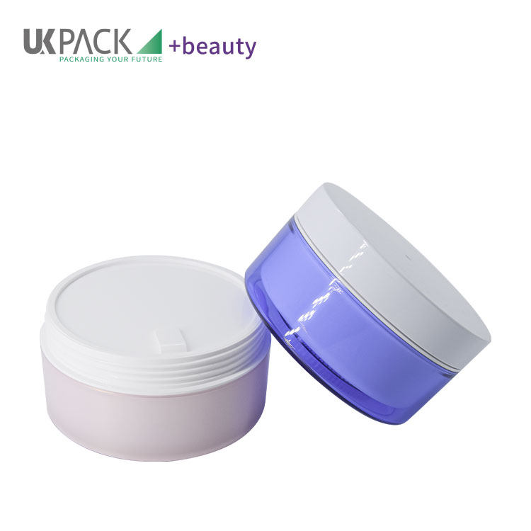Light Blue Pink 200g AS PP Cosmetic Jars For Face / Body Moisturizing