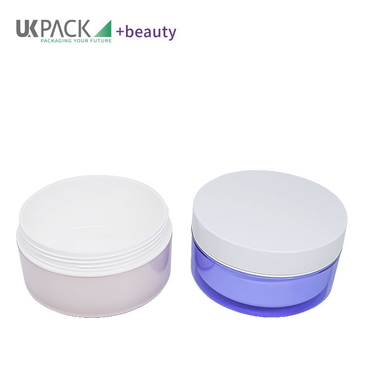 Light Blue Pink 200g AS PP Cosmetic Jars For Face / Body Moisturizing