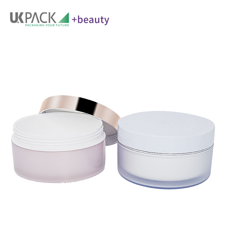 Light Blue Pink 200g AS PP Cosmetic Jars For Face / Body Moisturizing