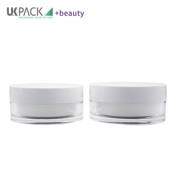50g+50g Customized Color And Customized Logo 2 Parts Cream Jar Cosmeic Packaging Face Cream Container UKC35